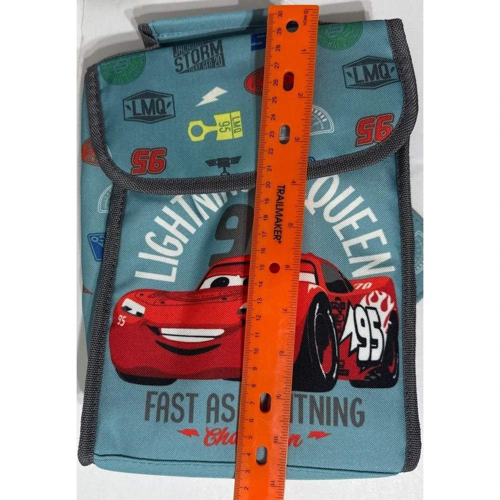 Disney Store Cars Lightning McQueen‎ Lunch Box Tote &Sandwich/Snack Bag New Tag